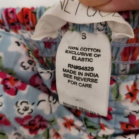 Planet Gold Womens Juniors 100% Cotton Mini Summer Floral Dress Size Small - Picture 8 of 9